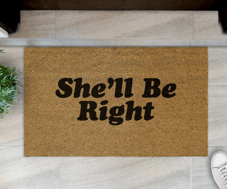 'She'll Be Right' Aussie Slang Doormat 75x45cm